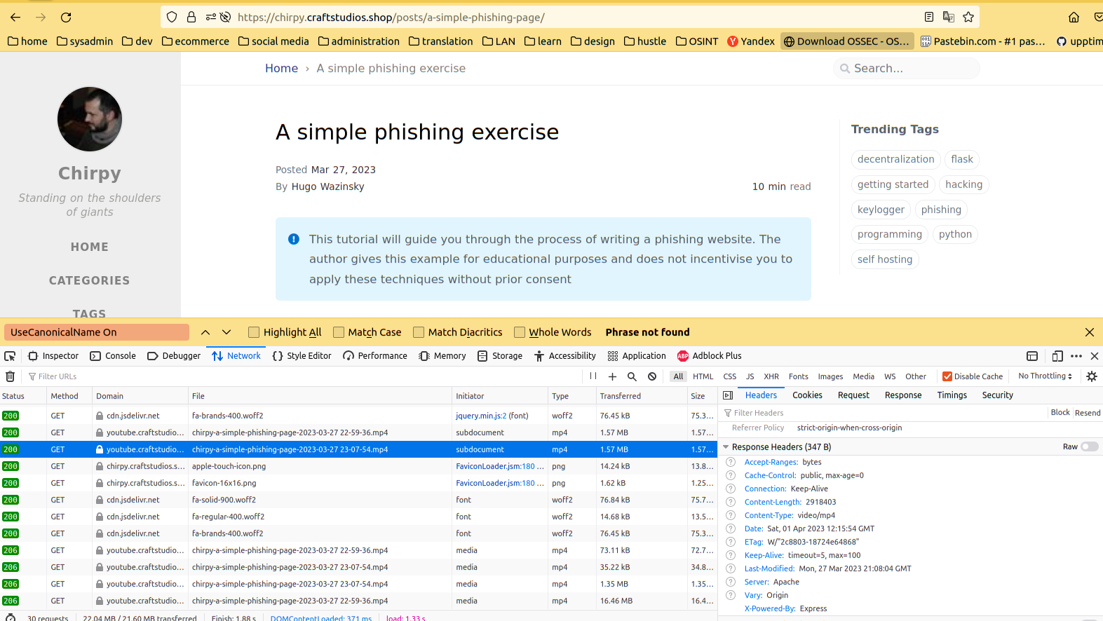click-jacking success