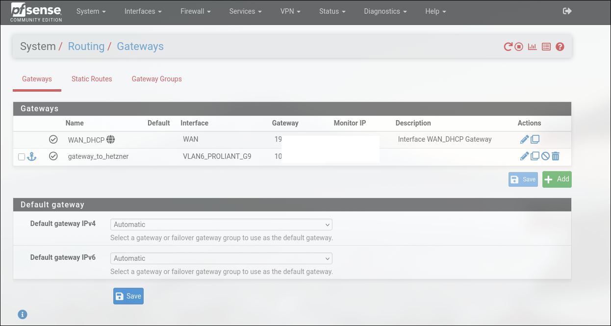 pf sense screenshot